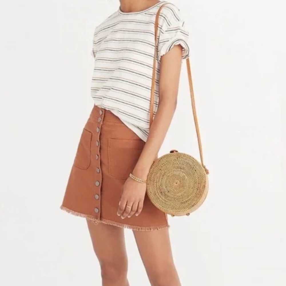 Madewell Mod Canvas Miniskirt